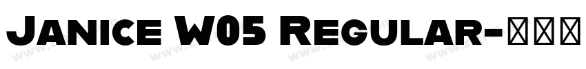 Janice W05 Regular字体转换
